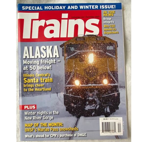Lot 4 Trains Sept Oct Nov Dec 2007 Magazine Special Holiday Issue Railroad - Picture 9 of 11